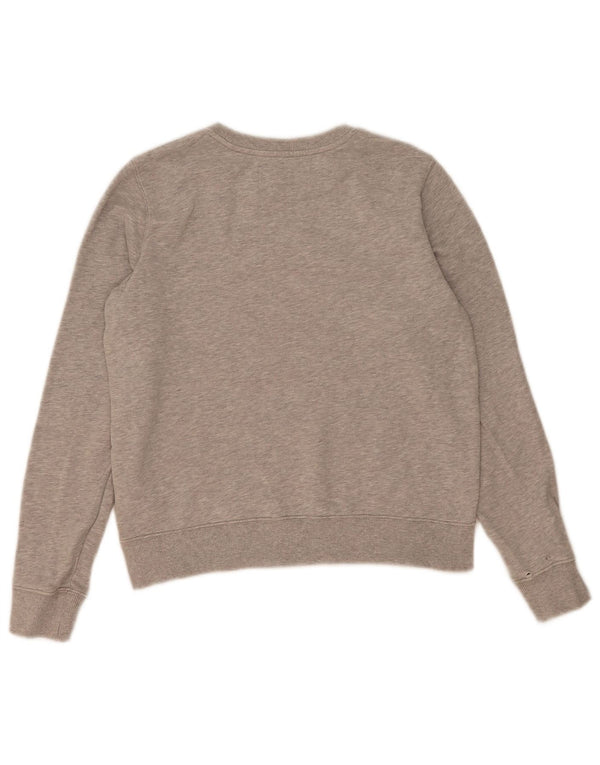 Calvin Klein Jeans Pulover cu grafic pentru femei UK 10 Bumbac gri mic