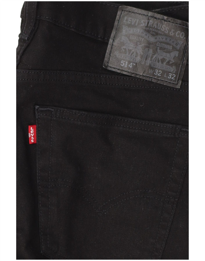 Blugi drepti pentru bărbați Levi's 514 W32 L32 bumbac negru