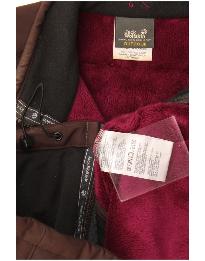 Jack Wolfskin Jachetă Windbreaker pentru femei, UK 16, mare, maro, poliester