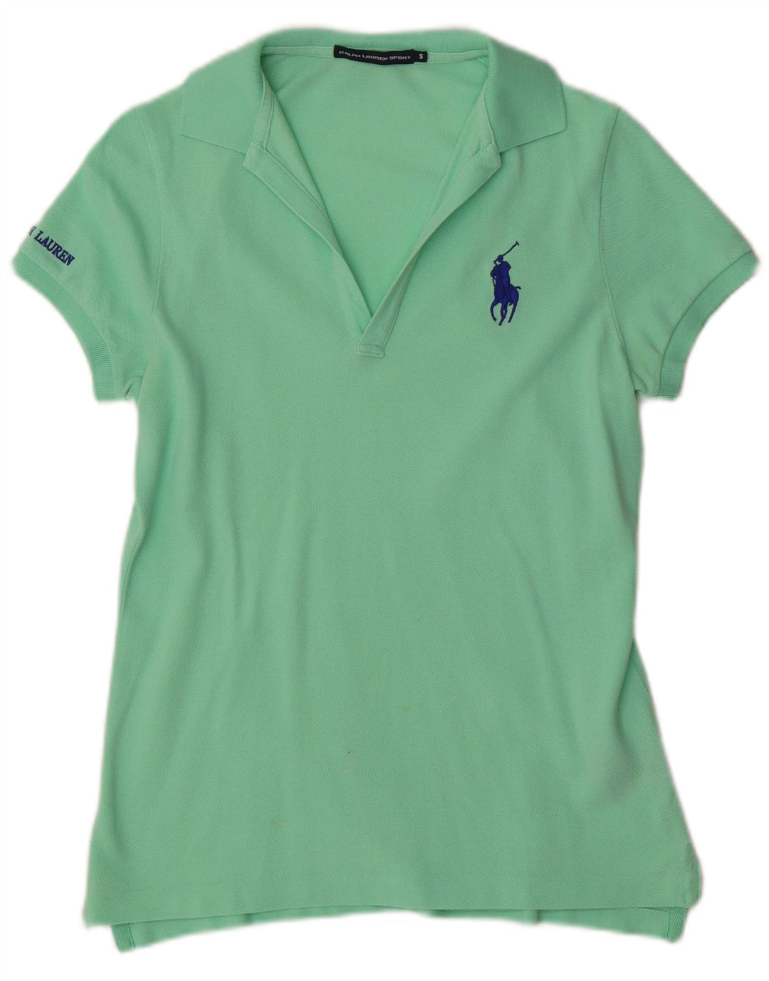 Polo Ralph Lauren pentru femei UK 10 mic bumbac verde