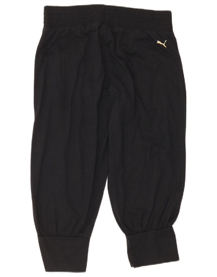 Pantaloni de trening Capri pentru femei Puma Pantaloni de jogging UK 12 Poliester mediu negru
