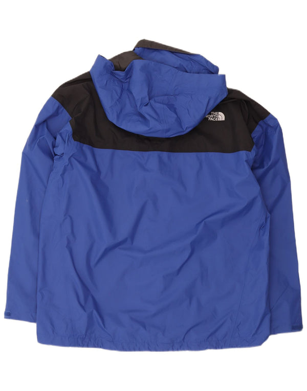 Jachetă de ploaie cu glugă The North Face pentru bărbați, UK 42 XL, albastru, bloc de culoare