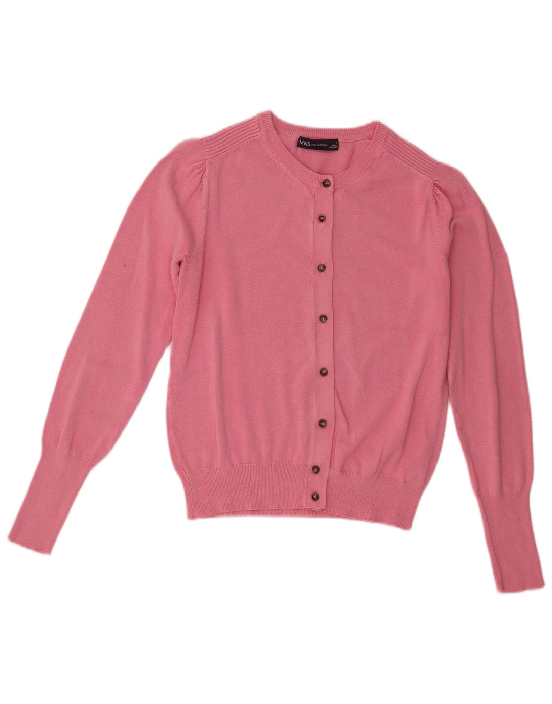 Pulover cardigan pentru femei Marks & Spencer UK 8 mic roz viscoză