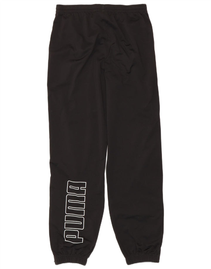 Puma Băieți Pantaloni De Trening Grafic Joggeri 15-16 Ani Poliester Negru