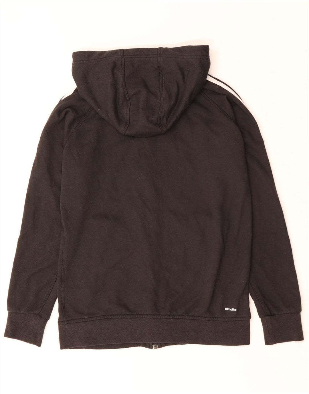 Pulover Adidas Climalite Zip Hoodie pentru femei UK 8/10 Bumbac negru mic