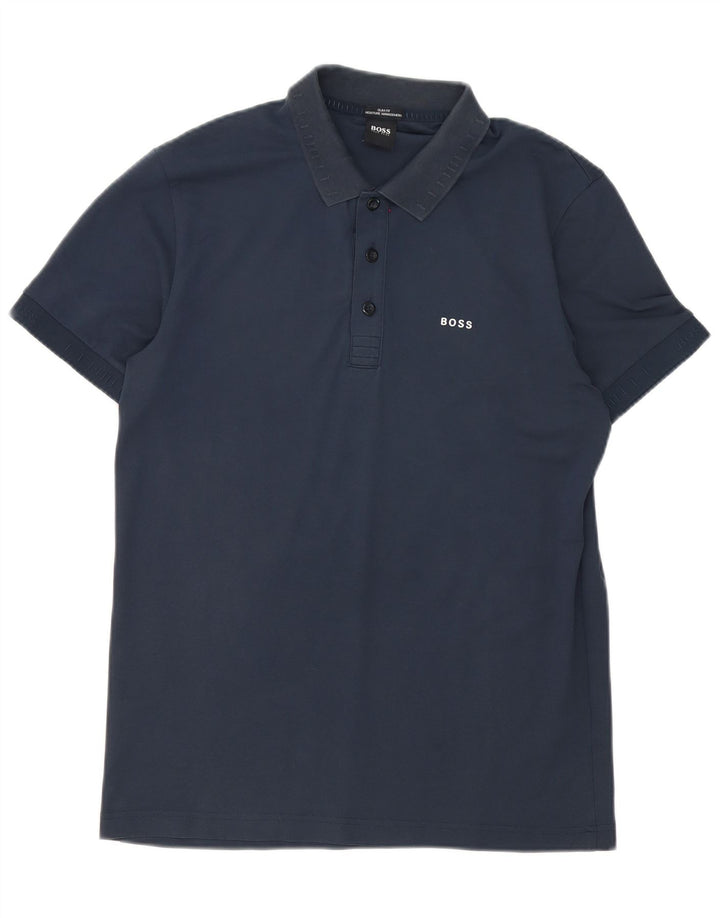 Cămașă polo Hugo Boss pentru bărbați, slim fit, bleumarin mediu