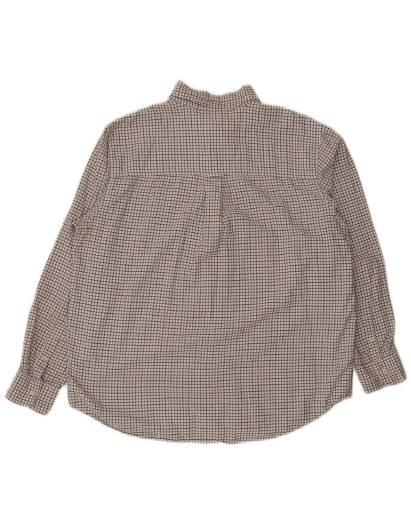 Cămașă pentru bărbați Chaps Regular Fit XL, bumbac alb cu carouri