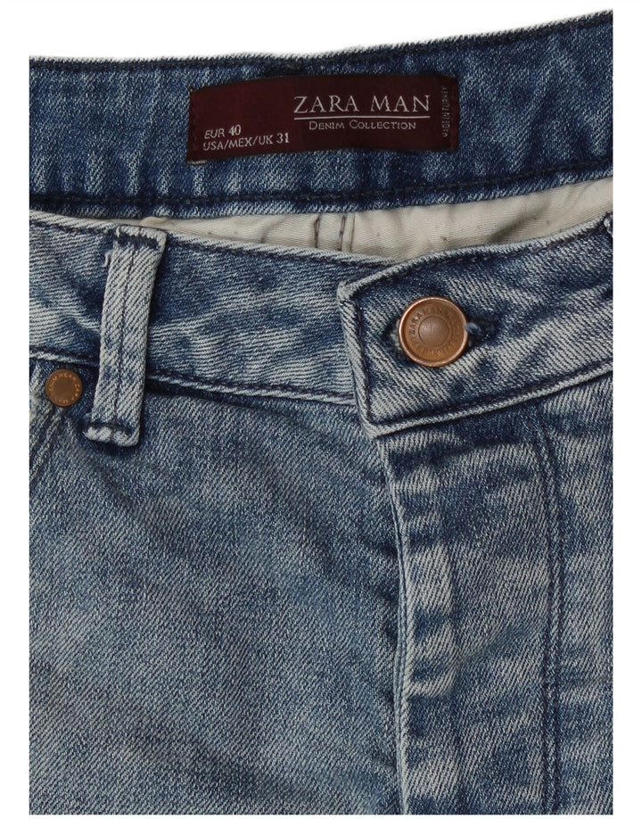 Blugi skinny pentru bărbați Zara EU 40 Medium W31 L28 Albastru