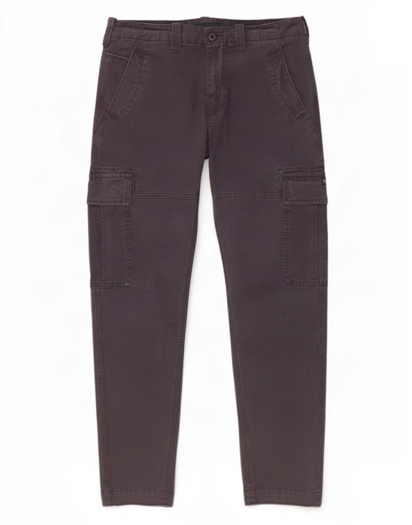 Superdry Mens Straight Cargo Trousers W30 L30 Navy Blue Cotton