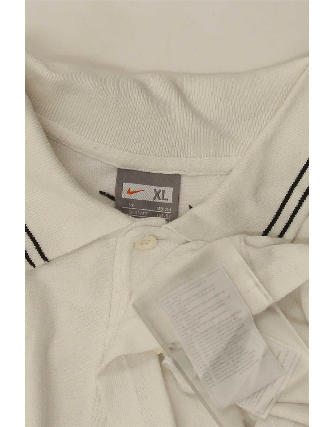 Tricou polo grafic pentru bărbați Nike XL, bumbac alb