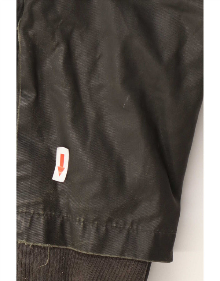 Jachetă pentru bărbați Threadbare, din bumbac cerat, cu glugă, UK 40, verde mare