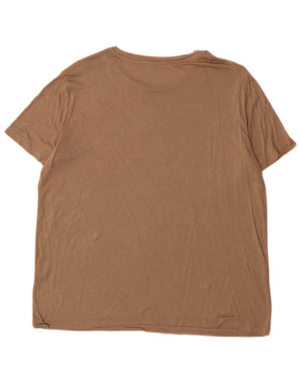 Tricou pentru femei Zara UK 18 XL Viscoză maro