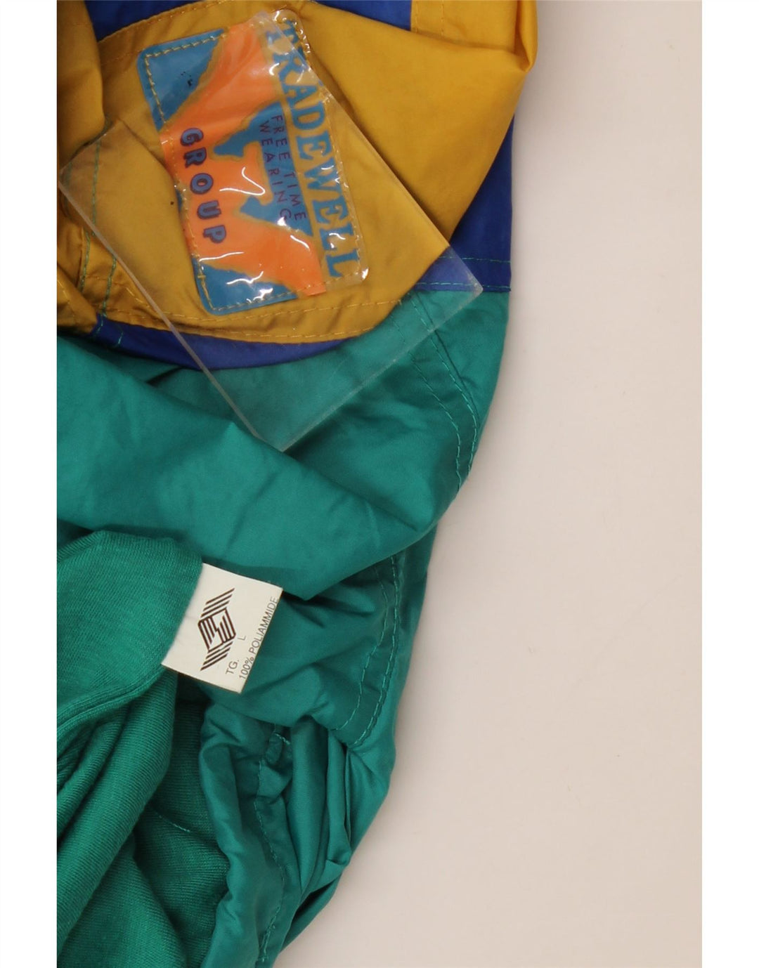 Jachetă de vânt pentru bărbați VINTAGE UK 40, mare, albastru, poliamidă color bloc