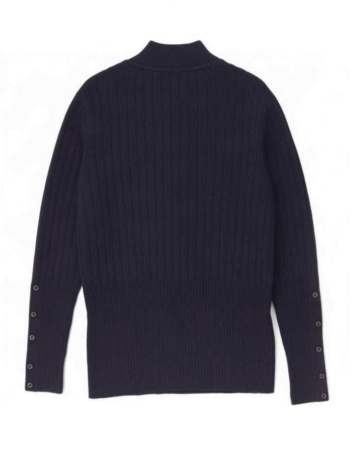 Pulover cu gât țestoasă pentru femei Marks & Spencer UK 12 Medium Bleumarin