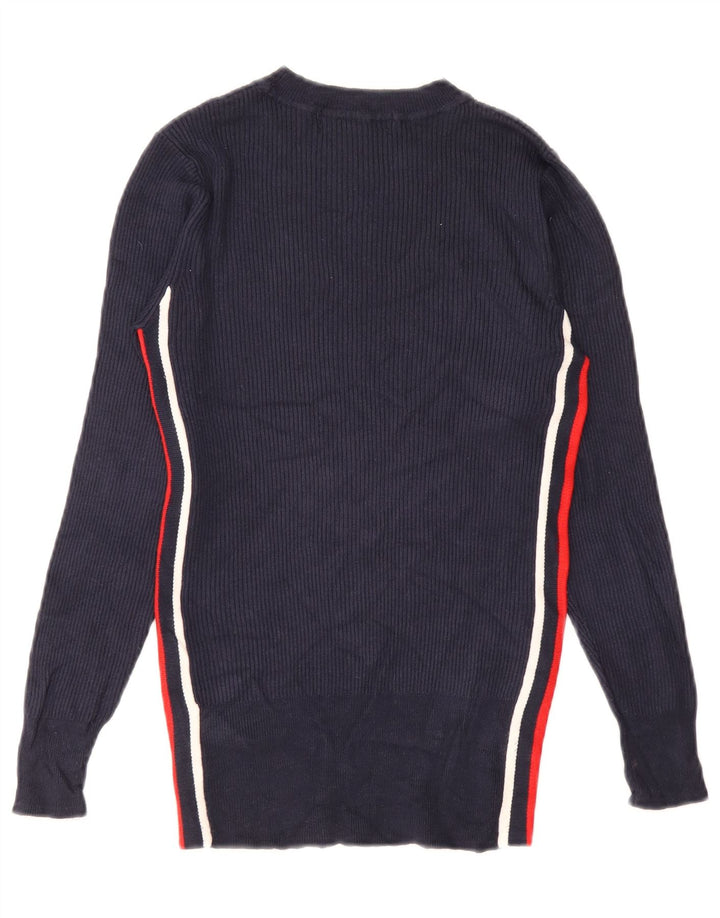 Pulover pentru femei Marks & Spencer cu decolteu triplu UK 8 Mic, bleumarin
