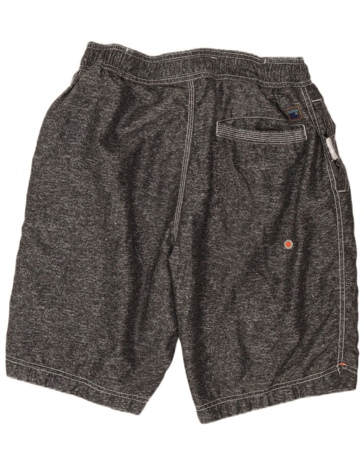 Pantaloni scurți de înot grafic pentru bărbați Superdry XL, poliester cu pături gri