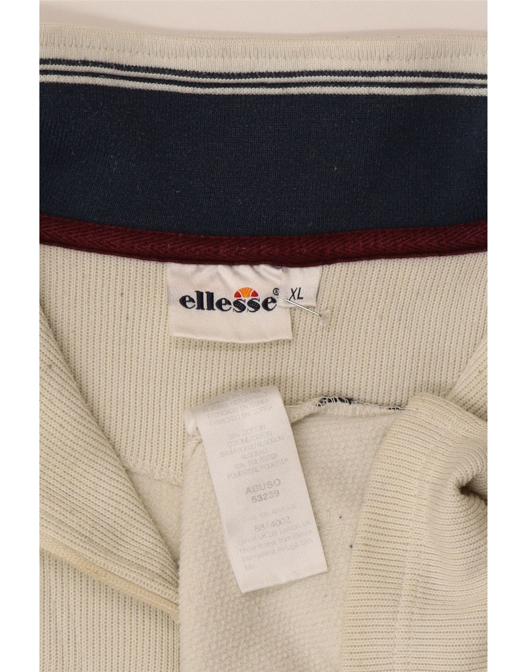 Hanorac pentru bărbați ELLESSE, cu fermoar, cu gât, XL, bumbac gri