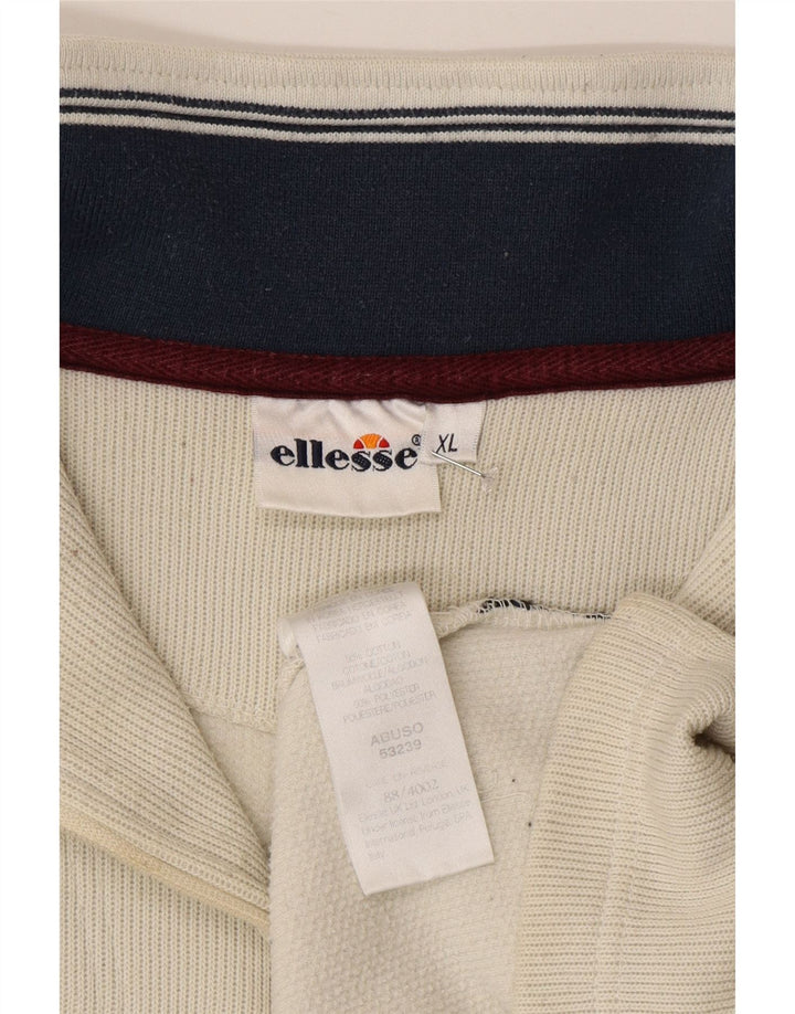 Hanorac pentru bărbați ELLESSE, cu fermoar, cu gât, XL, bumbac gri