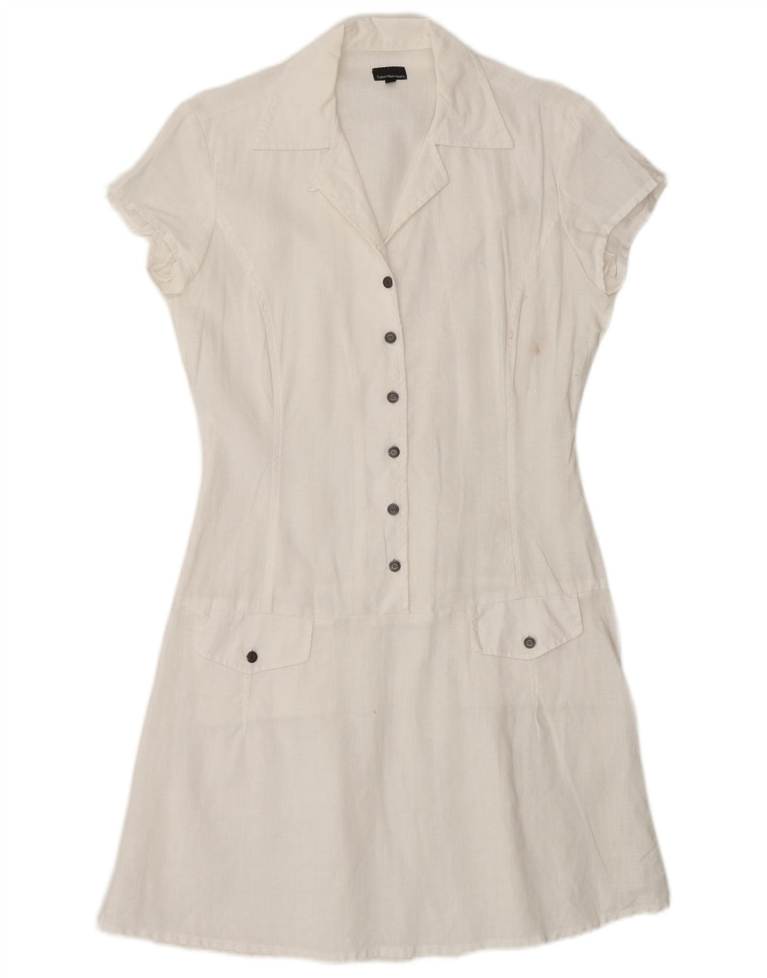 Rochie A-Line pentru femei Calvin Klein Jeans UK 14 Medium White