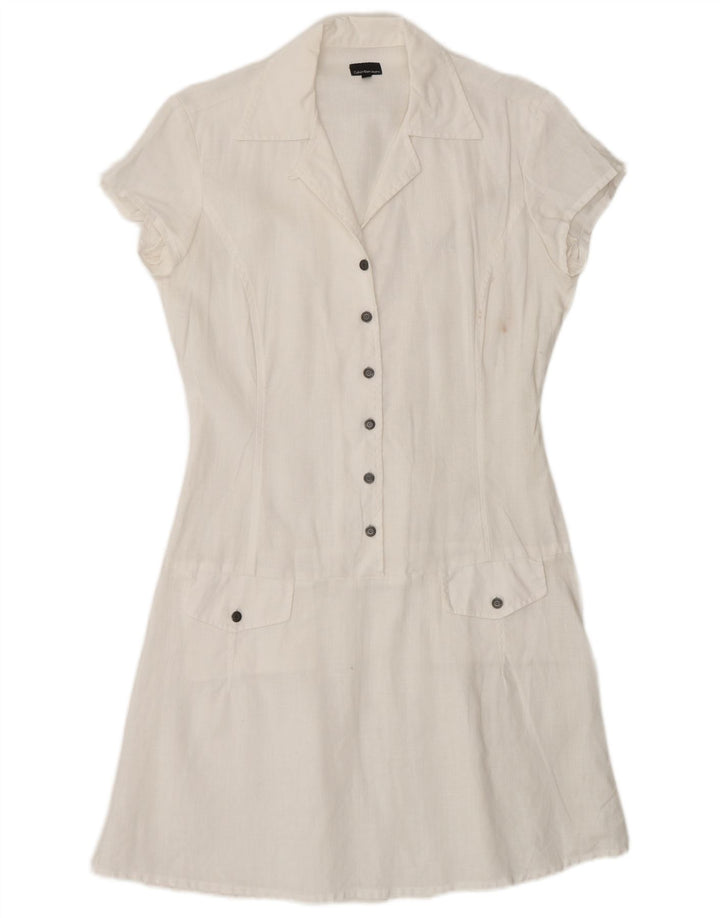Rochie A-Line pentru femei Calvin Klein Jeans UK 14 Medium White