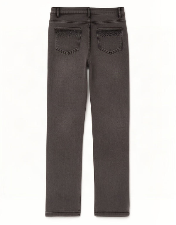 Blugi drepti pentru femei Marks & Spencer UK 12 Medium W30 L29 bumbac gri