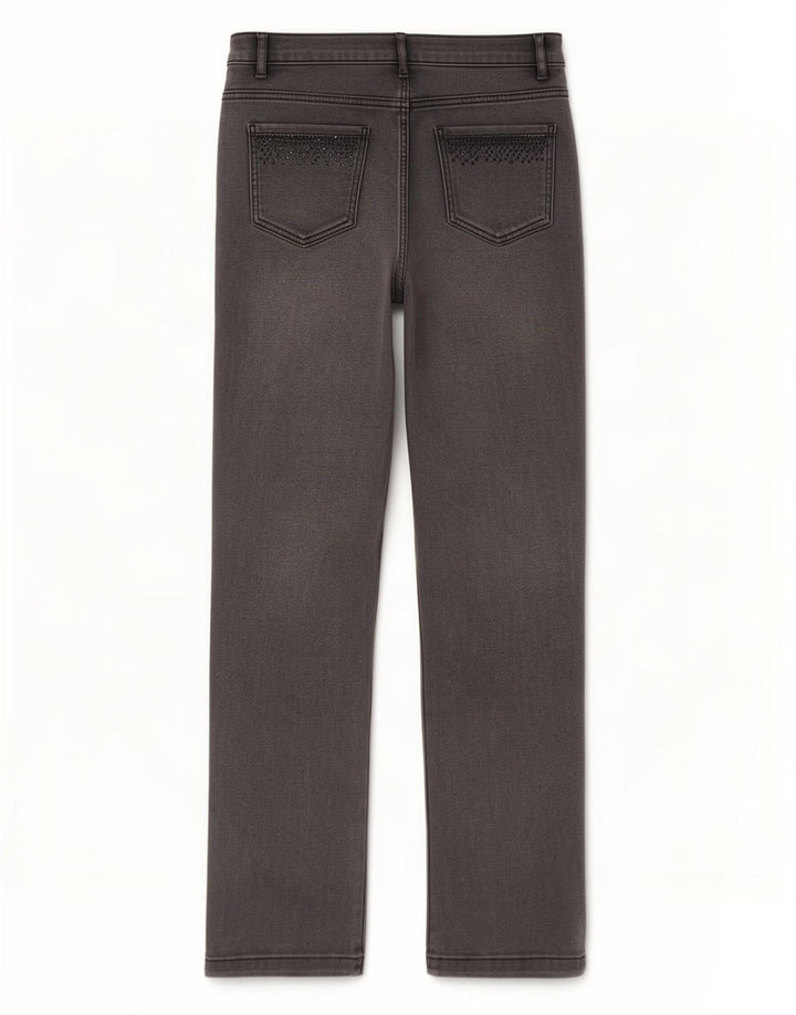Blugi drepti pentru femei Marks & Spencer UK 12 Medium W30 L29 bumbac gri