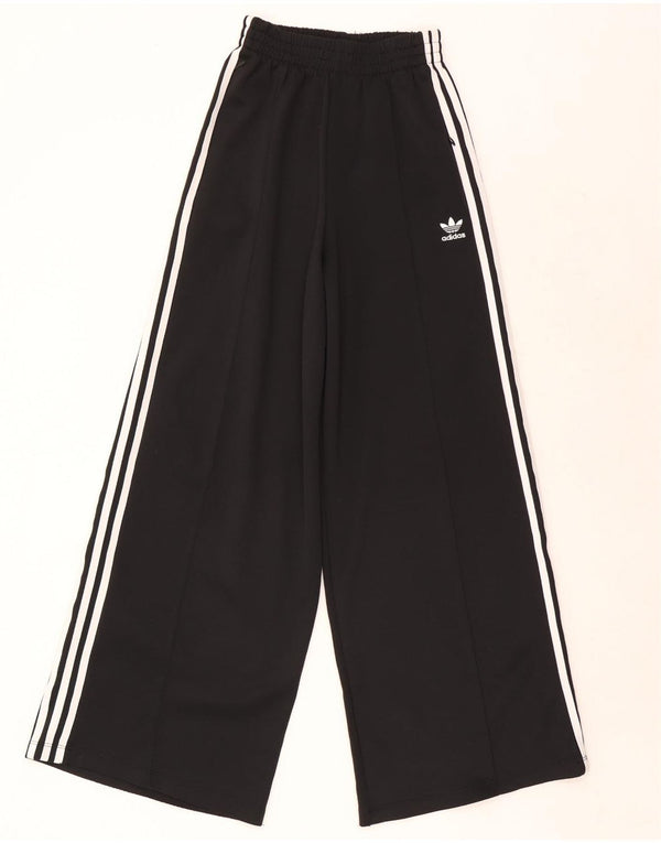 Pantaloni de trening Adidas pentru femei cu picioare largi UK 6 XS Poliester negru