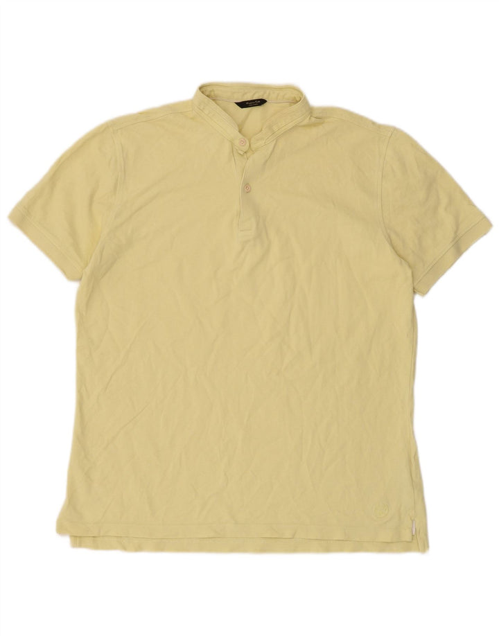 Tricou polo pentru bărbați MASSIMO DUTTI, bumbac galben mare