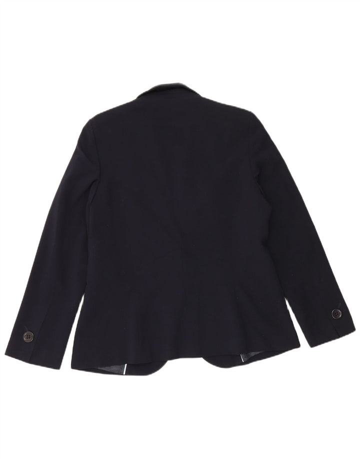 Jachetă pentru femei Marks & Spencer, cu 1 nasture, mare, bleumarin, UK 16