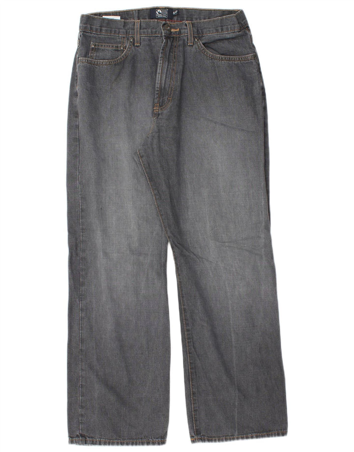 Blugi drepti pentru bărbați Marks & Spencer Blue Harbour W32 L29 bumbac gri