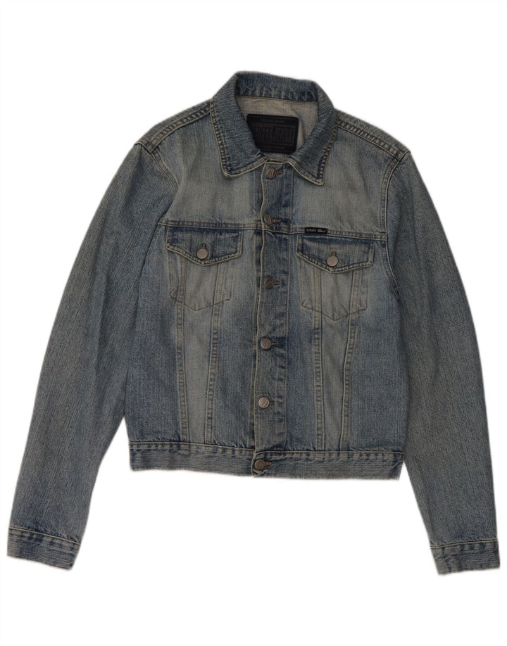 Jachetă de blugi pentru femei VINTAGE UK 12 Medium Blue