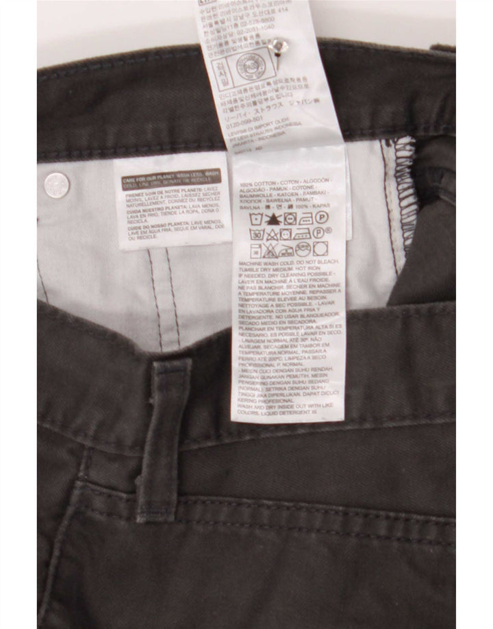 Blugi drepti pentru bărbați Levi's 505 W30 L30 bumbac gri