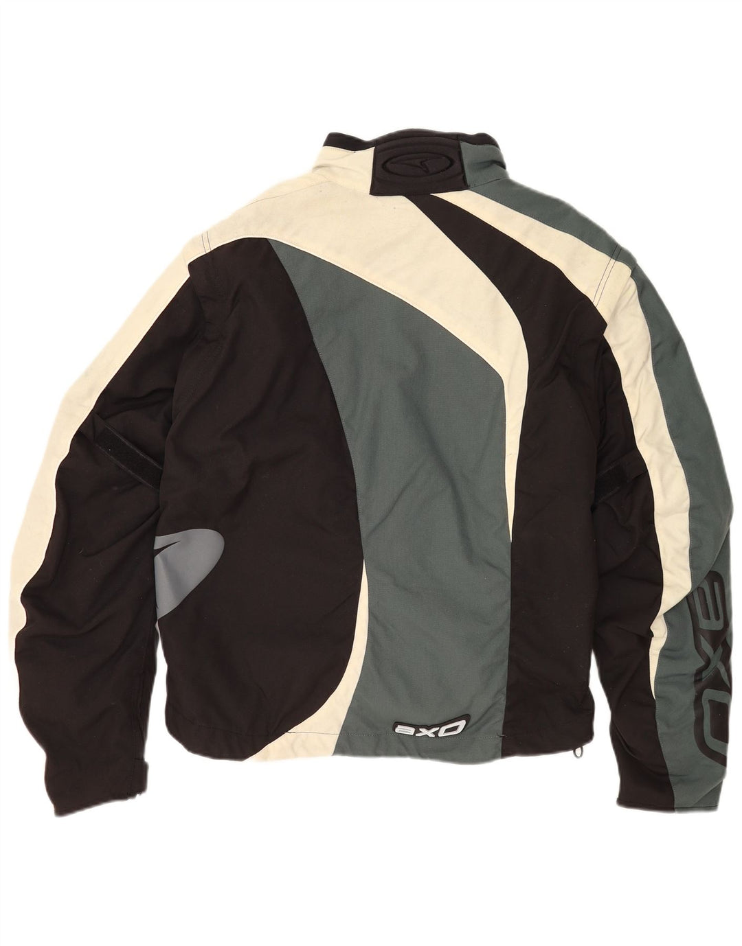 Jachetă AXO Graphic Racer pentru bărbați UK 44 2XL Negru Poliester color bloc