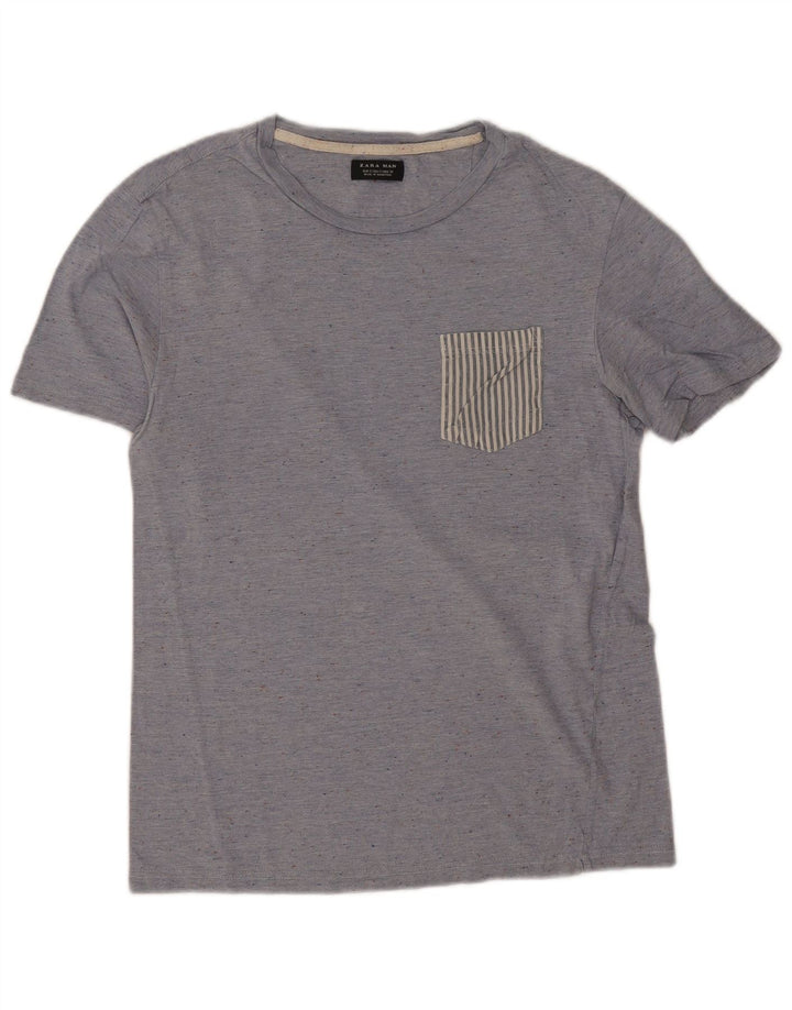 Tricou pentru bărbați Zara Top mic albastru pete
