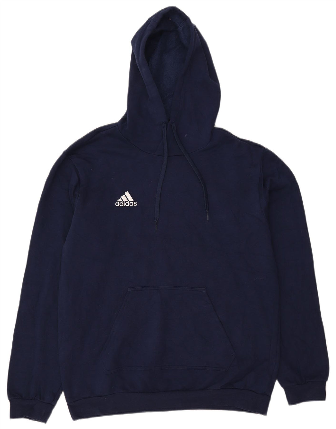 Pulover Adidas pentru bărbați, bumbac, albastru bleumarin mediu