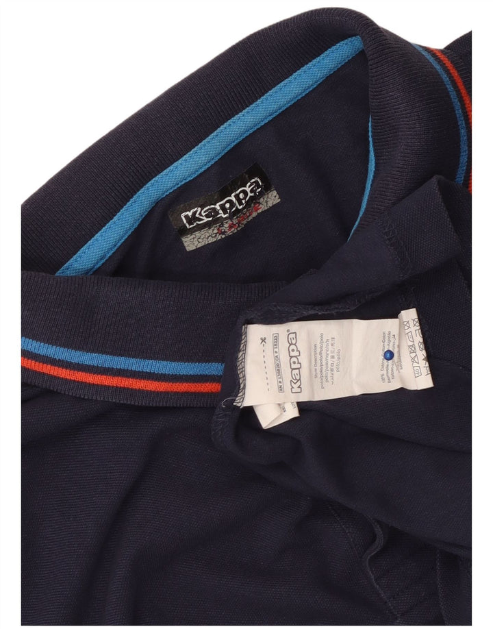 Cămașă polo pentru bărbați Kappa, mare, bleumarin, bumbac
