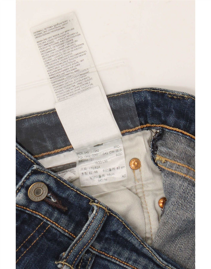 Blugi slim pentru bărbați Levi's Distressed W32 L27 Bumbac albastru