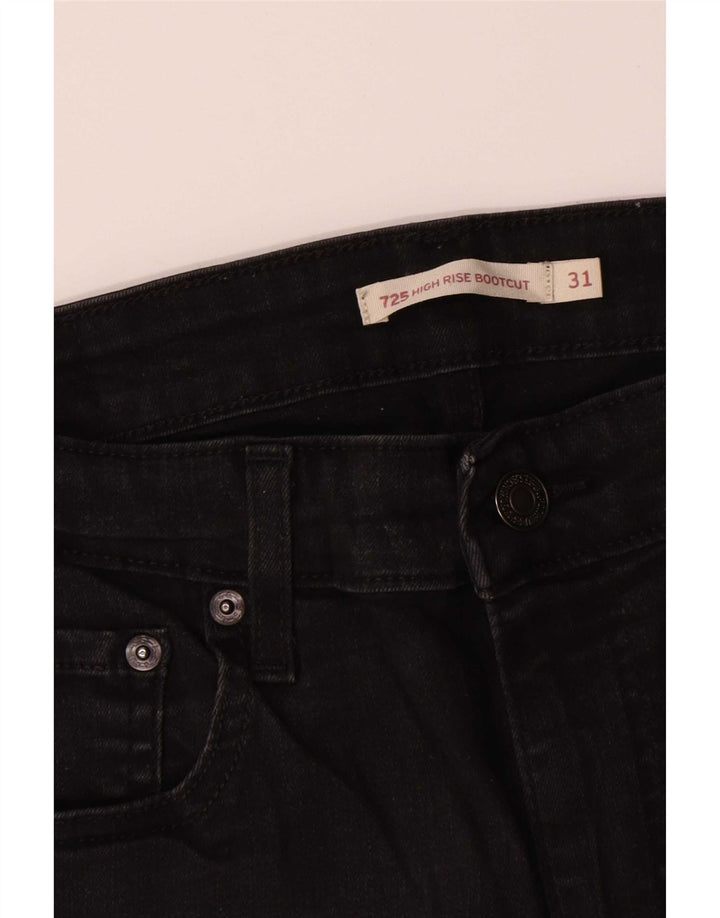 Blugi Levi's 725, cu talie înaltă, pentru femei, W31 L30, bumbac negru