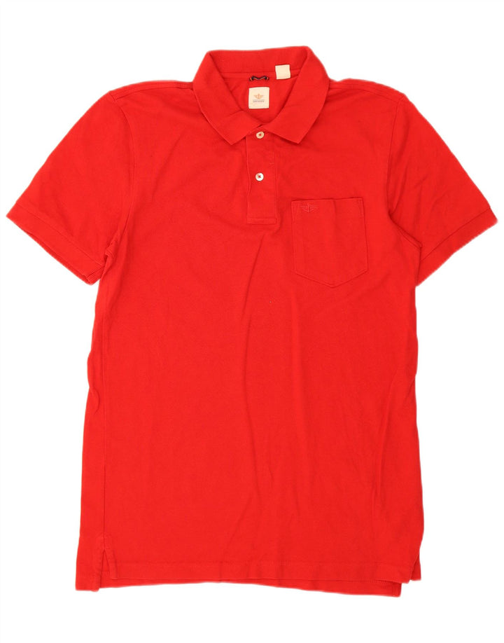Tricou polo Dockers pentru bărbați, bumbac roșu mediu