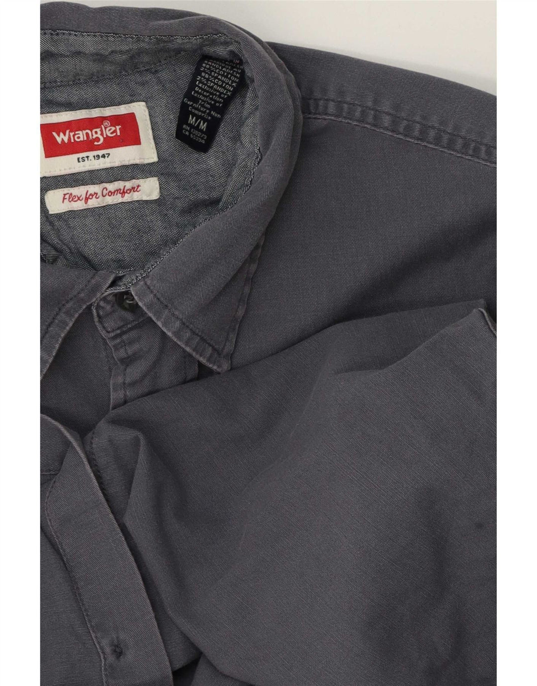 Cămașă cu mânecă scurtă pentru bărbați Wrangler, bumbac, albastru bleumarin mediu