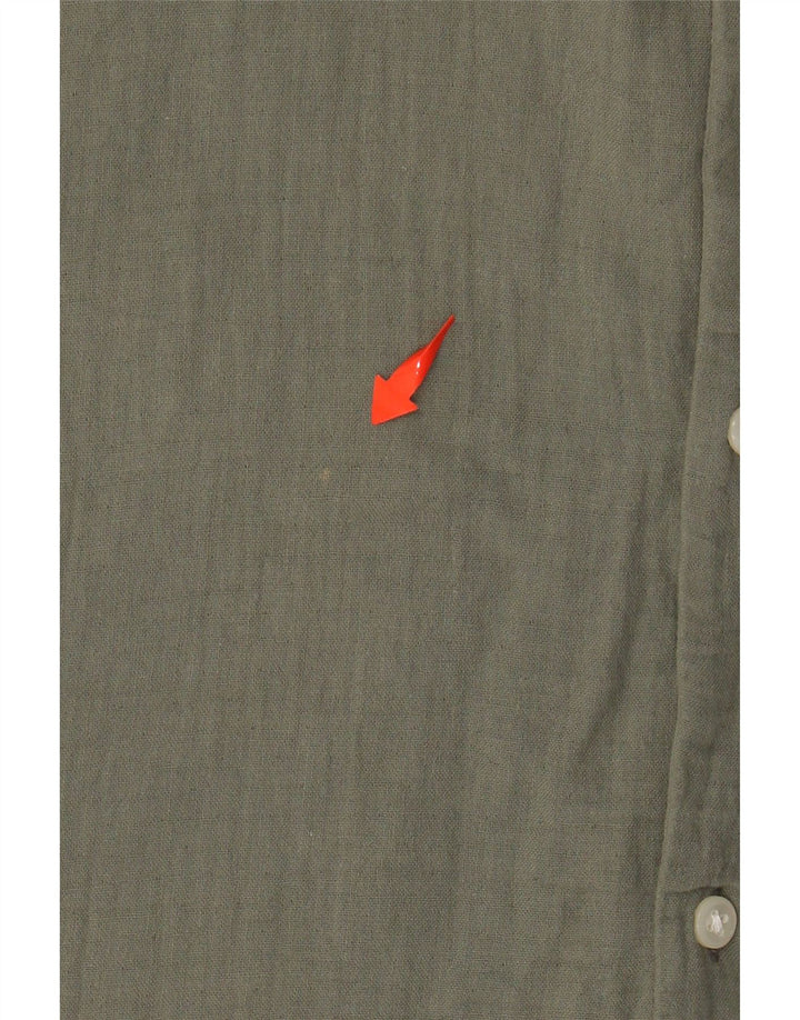 Cămașă cu mânecă scurtă pentru bărbați JACK & JONES, bumbac kaki mare