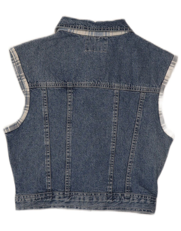 Gilet pentru femei Squaw Crop Denim UK 12 Medium Blue Bumbac