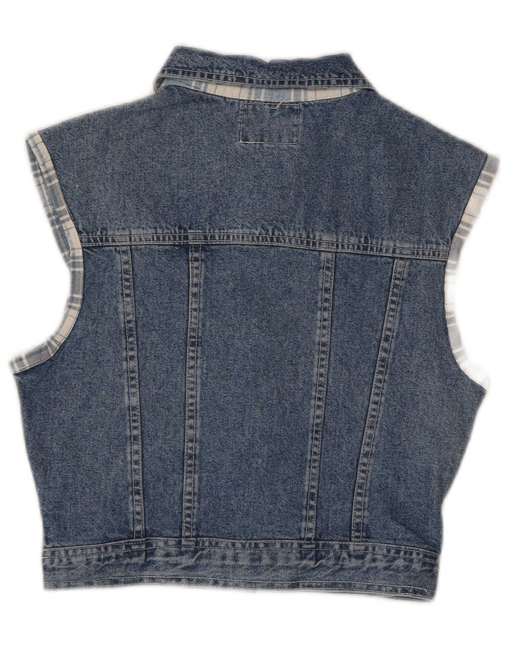 Gilet pentru femei Squaw Crop Denim UK 12 Medium Blue Bumbac