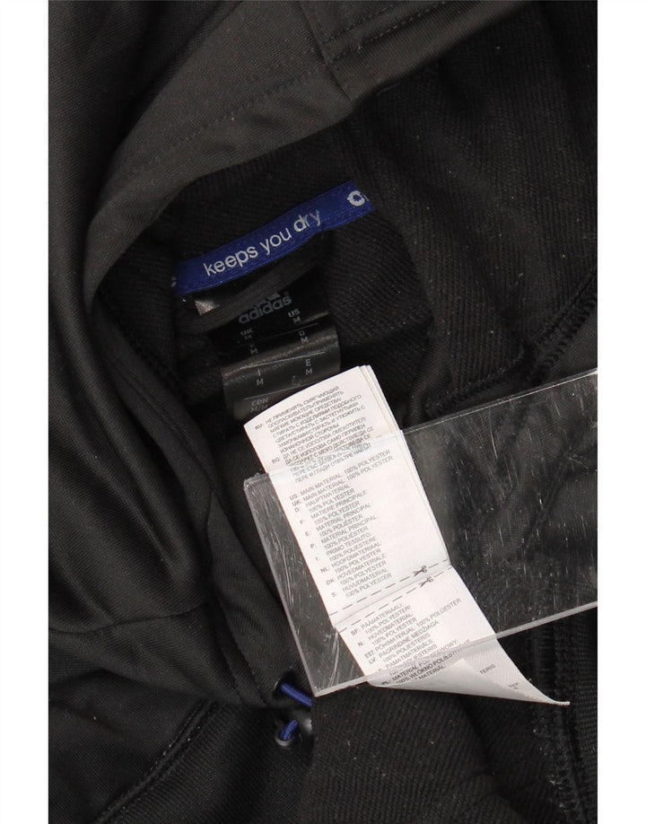 Pulover ADIDAS Climalite Zip pentru bărbați, mediu negru, bloc de culoare
