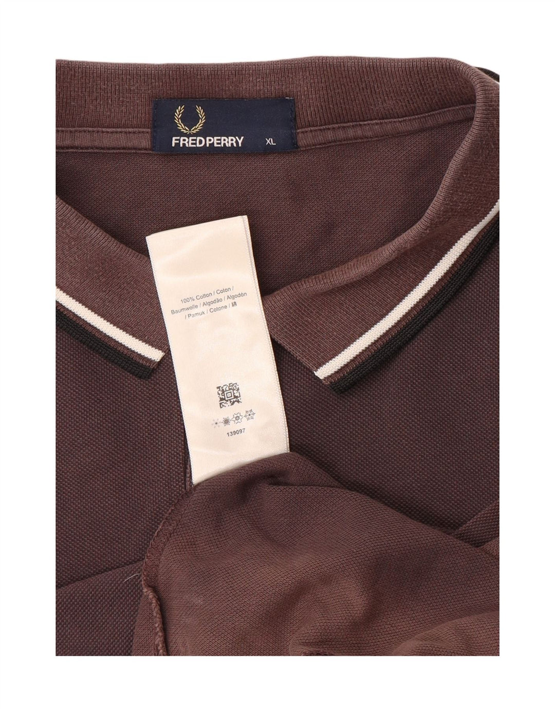 Cămașă polo Fred Perry pentru bărbați, XL, maro, bumbac