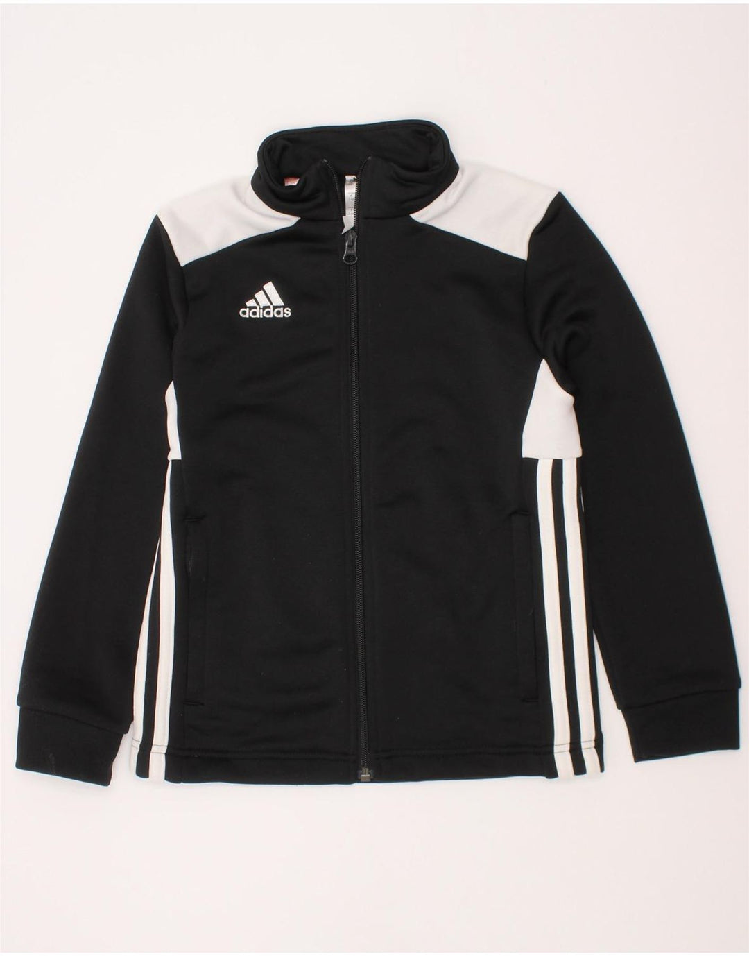Jachetă de trening pentru băieți Adidas 7-8 ani, negru, poliester