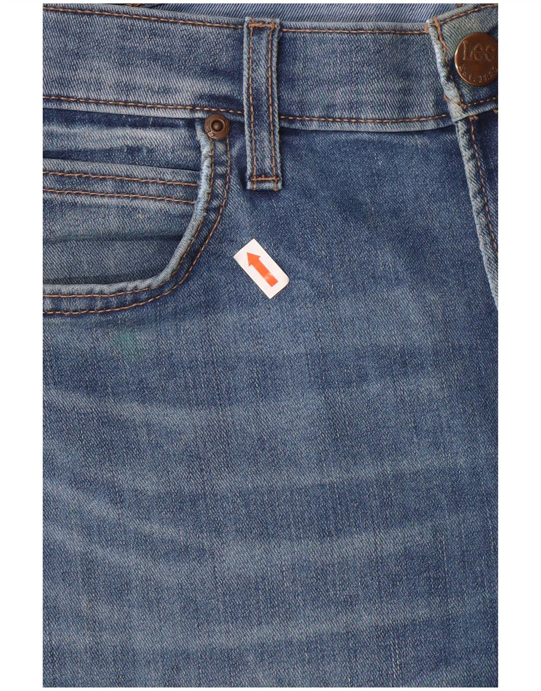 Blugi Lee Rider Slim pentru femei W30 L34 Bumbac albastru