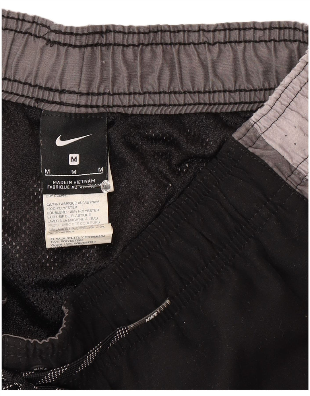 Pantaloni scurți sport Nike pentru bărbați, negru mediu, poliester color bloc