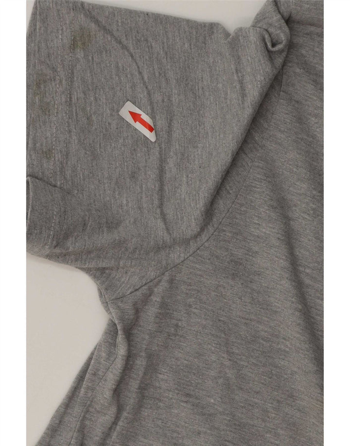 Tricou cu croi atletic Nike pentru bărbați Top, bumbac, gri mediu