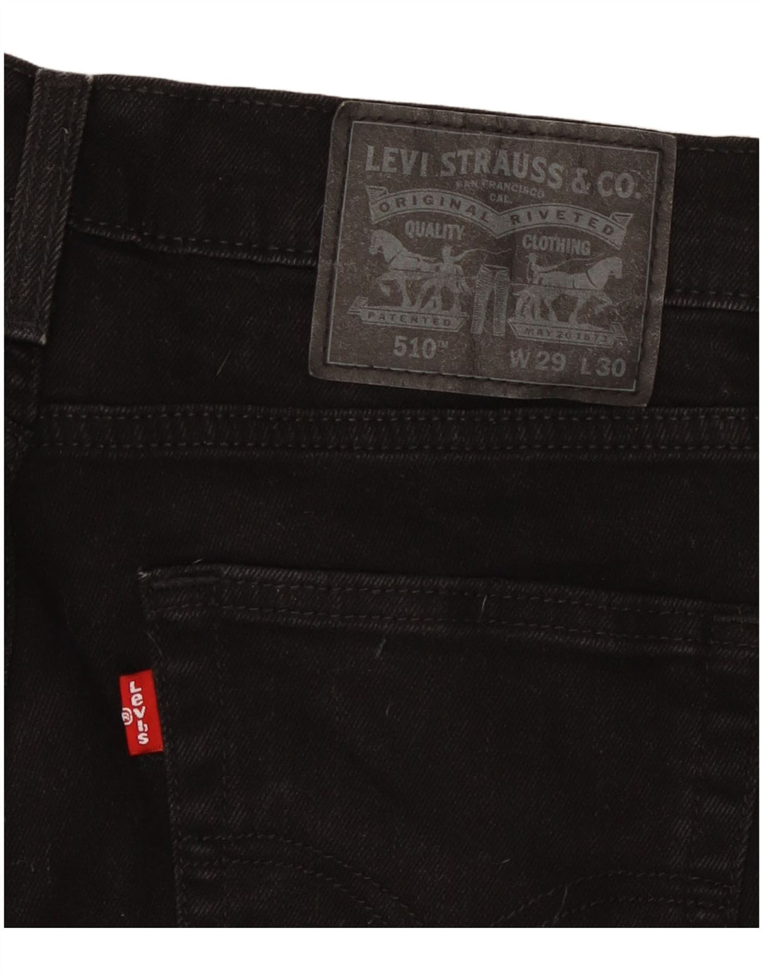 Blugi skinny 510 pentru femei LEVI'S W29 L27 bumbac negru